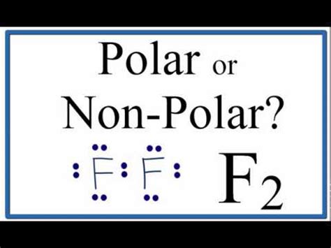 Polarity refers to the distribution of electrons in a molecule and whether it has a positive and negative end. . Is f2 polar or nonpolar